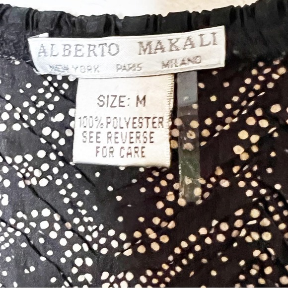 SZ M Alberto Makali Black & White Pattern Top - Picture 6 of 8